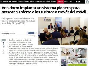 Las Provincias - Presentacion de Beacons para Benidorm en FITUR2016